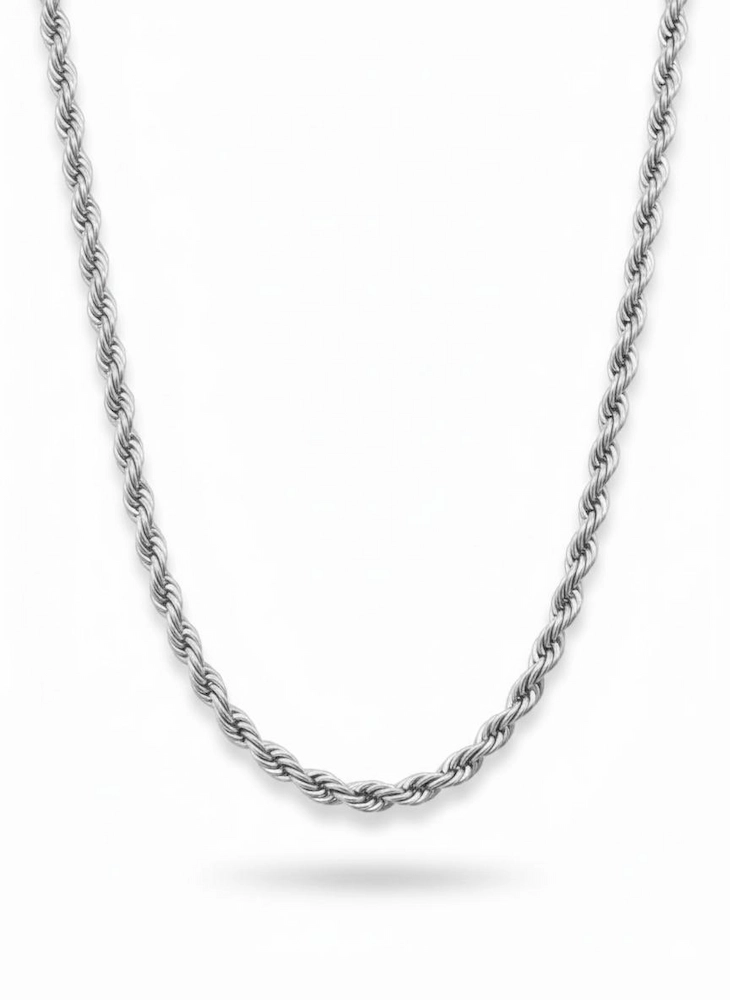 Thick Rope Chain — Silver