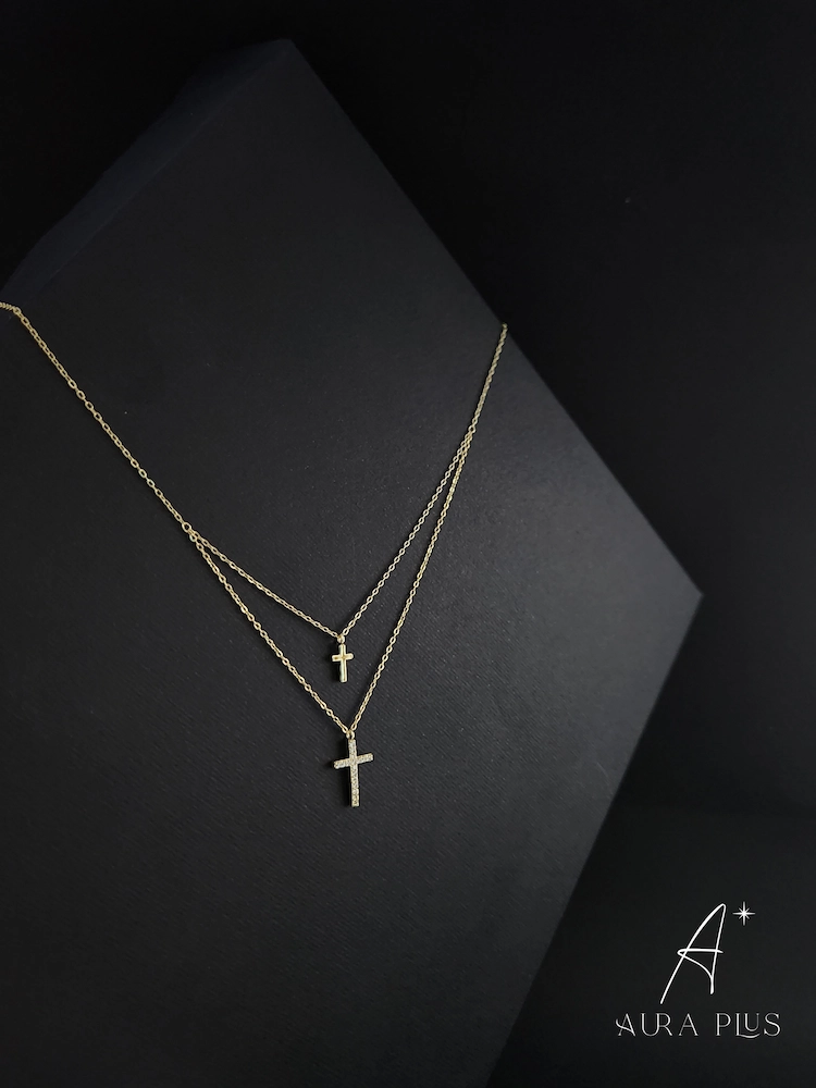 Golden Double Layer Cross