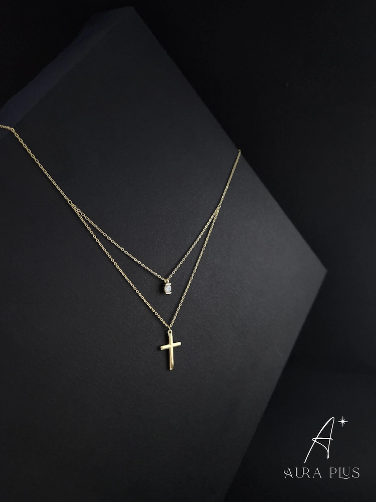 Diamond Drop & Cross