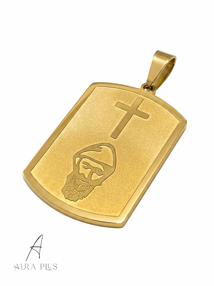 Saint Charbel Tablet - gold