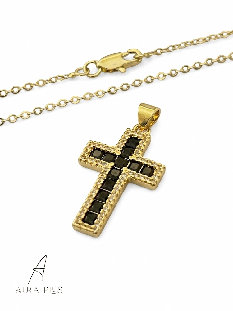 Black - Zircon Cross