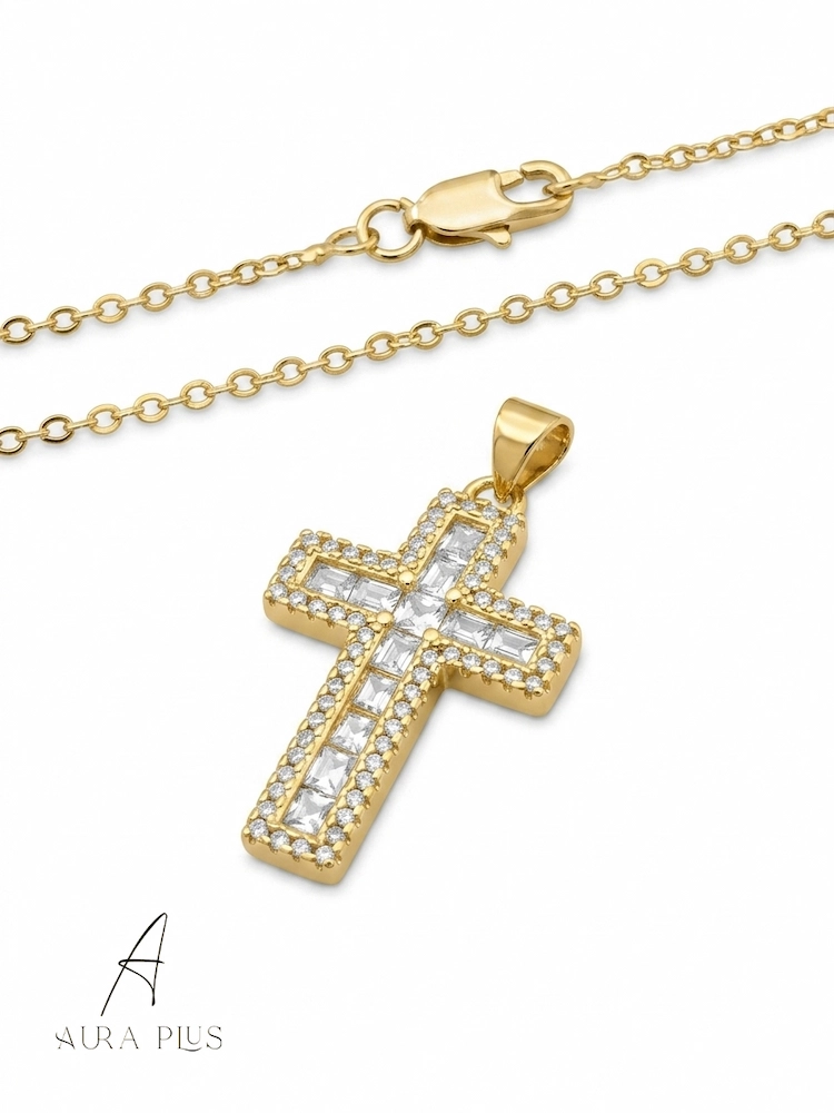 White - Zircon Cross