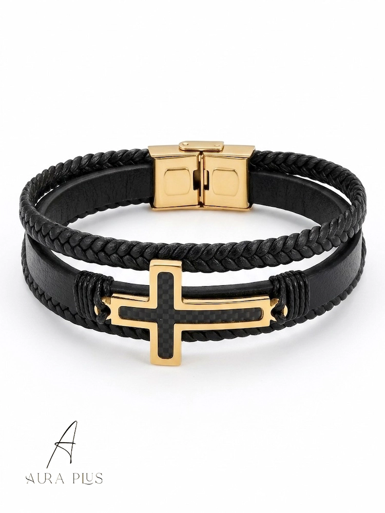 Gold Carbon Cross Wrap